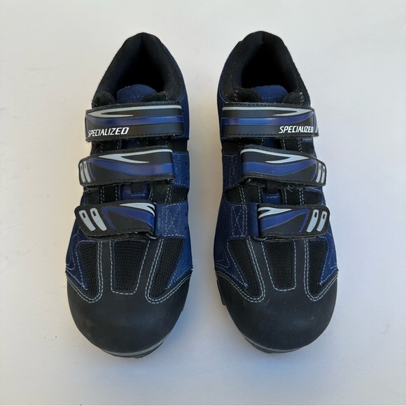 Specialized Mountain Bike Cycling Shoes Mens 45 US 11 Blue Black Suede - Picture 2 of 8